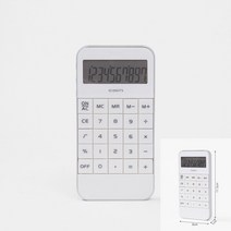 미니 전자 계산기 화이트 할인계산기 가계부 회계팀