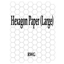 (영문도서) Hexagon Paper (Large): 100 Pages 8.5 X 11 Paperback, Rwg Publishing, English, 9781607969150