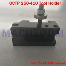 QCTP 250-410 널링 및 페이싱 공구 홀더 퀵 체인지 쐐기형 도구 기둥 그리고 피스톤식 툴포스트, 한개옵션0