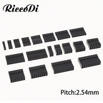 인테리어부품50pcs 2.54mm 듀폰 커넥터 1x1p 2p 3p 4p 5p 6p-10p 단일 행 듀폰 헤드 듀폰 플라스틱 쉘 점퍼 와이어 케이블 하우징, 10p