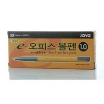 자바펜 1.0mm e-오피스 볼펜, 검정, 36개입