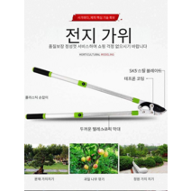 전지 고공 나무가지 가위 담장 대형 고지 전정 가위, 사가와다 8180도편 1