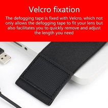 캠코더렌즈 카메라렌즈 카메라 렌즈 김서림 방지 히터 스트랩 안개 제거 워머 벨트 USB, 한개옵션0