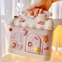 주문폭주 [내맘대로 꾸미는 DIY 머니박스] 감성 인테리어 소품 집콕놀이 저축놀이 동전 금고 지폐 저금통 가방 비밀금고 화장대 정리함 수납함 보석함 생일파티 단체 방학 놀이, 소라