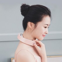 SK511리모컨 작동 저주파 패드 목 안마기 마사지기 온열, D16B저주파 목안마기 화이트