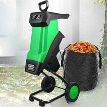 목재파쇄기 농기계 귀리 분쇄기 잔가지파쇄기 볏짚, 2400W 분쇄기 + 20미터 전원코드
