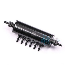 2PCs UV 프린터 잉크 순환 분배기 필터 버퍼 병 XP600/4720 프린트 헤드 흰색 션트, 검정 6 잉크 콘센트