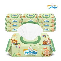 아이러브베베 포레 72매 10팩 캡형 아기물티슈, 1개