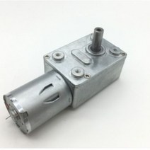 JGY370 DC6V/12V24V 2RPM ~ 150 RPM 고 토크 감속기 금속 웜 기어 박스 모터 가역 저속 웜기어, 6 RPM, DC 6 volt