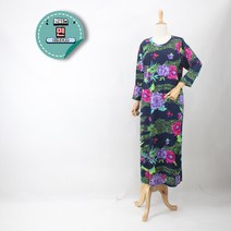 레드테일 국산원단 이지웨어 40 60대마담 홈드레스 엄마옷선물 집에서입는 홈웨어 66~88free 면 파스텔 클래식 플라워 원피스