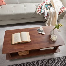 델리아리빙 2단 라온 모던 소파 테이블, 멀바우