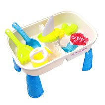 따블리에 모래놀이 테이블 세트 모래함 놀이테이블 모래놀이세트, 혼합색