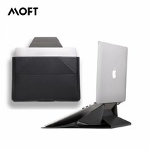 MOFT 캐리슬리브 노트북 파우치 거치대 겸용_13.3-14인치 블랙, 단품