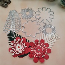 모양틀 다이컷 flower cutting dies new scrapbooking for papermaking crochet embossing stamps frame card, 없음