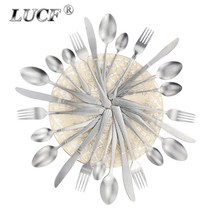 명품수저세트 티타늄 부부 수저세트 클래식 빈티지 식기 세트 스테인레스 스틸 매트 골동품, lu03 앤티크 은빛