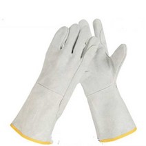 강아지 훈련장갑 물림방지 절단 고슴도치 할큄방지, 40cm 노란색 지지대로 보강(2겹) 특대