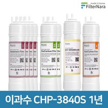 청호나이스 이과수 CHP-3840S 4단계 고품질 정수기 필터 호환 전체세트, 선택02_1년관리세트(4+2+1+1=8개)