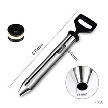 JINGHENG 사금채취도구 사금장비 스포이드 수동 그라우트 석션, 스테인리스 스틸 시멘트 건(환구형)