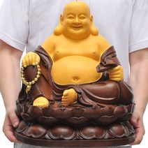 재물운 유도 조각상 포대화상 웃는 달마 도사 부처님 칠복신, 브라운