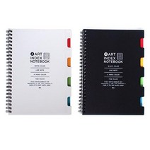 아이비스 3500 4아트 인덱스 노트 SP 2p, 화이트, 블랙, 20세트