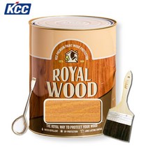 KCC 로얄우드 방부 발수 목재페인트 0.9L, 로얄마호가니