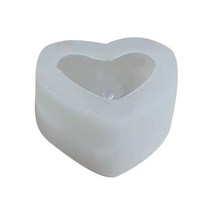촛불 금형 촛불 수제 메이킹 도구 공예품 곰팡이 귀여운 심장 모양 촛불, S