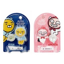 LG 아우라 카카오프렌즈 차량용 방향제_라이언 어피치 본품 리필 2ml 택, 본품어피치(플라워바이플로라향)