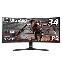 [Amazon.co.jp 한정] LG 게이밍 모니터 UltraGear 34GN73A-B 34 인치21:9 곡면 울트라 와이드(2560×1080)IPS144HzG-SYNC CompatibleHDRHDMI×2 DisplayPort×1높음 조정