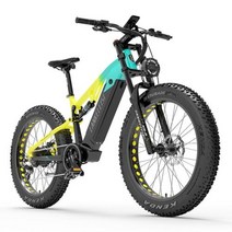 실내자전거 스피닝자전거 홈 피트니스 2023 최신 EU 영국 재고 Bafang 모터 26, Green yellow+bafang 750W 20AH