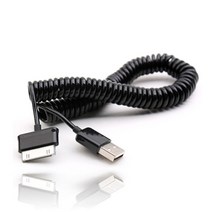 USB2.0 스프링 연장 케이블 플렉시블 갤럭시탭 30핀 꼬임방지 데이터 충전선, 케이블 NA_880