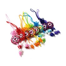 국화매듭 장신구줄 팔각함 5입 전통공예 분홍, 3개