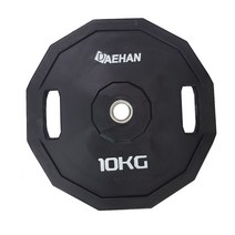 12각 우레탄 바벨 원판 TPU 경량(홀30mm) 바벨 냄새없음 벤치프레스에 사용 원판 10kg1장가격임 2.5~20kg, 5kg 1장, 1개