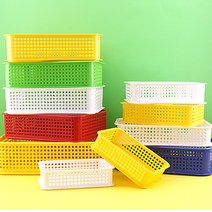 다용도바구니 사각 정리함 플라스틱 수납 큰 다용도 미니 학교 사무용 가정용 정리 바구니 바스켓, 17.라이프바스켓-(A형)-(6호)