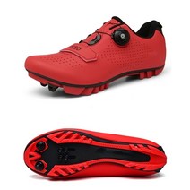 실내 자전거 사이클 VR 경주 게임 스피닝 바이크 hniadia 도로 링 신발 클리트 승마 회전 버클 야외 잠금 페달 레이싱 신발, cs001-마운틴-레드, 44