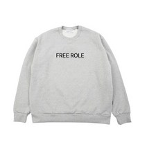 FREE ROLE 프리롤 - 맨투맨 오버핏 코튼 기모 헤비웨이트 스웨트셔츠
