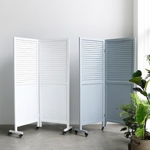 케일리 2단 원목 이동식 파티션 인테리어 가림막 칸막이, 화이트
