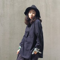 바보사랑 와이드 패턴 커프스 블라우스n922.앞머리