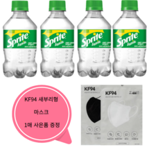 코카콜라음료 스프라이트 300ml 24페트 한박스 미니페트 탄산음료 사이다 미니펫 KF94마스크 1매 사은품 증정, 24페트 KF94마스크 1매 사은품 증정