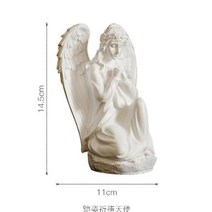 유럽식 빈티지 천사 조각상 캔들 홀더 스타일 북유럽 레트로 귀여운 오브제, AS.무릎 꿇은 기도