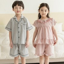아동복 솔로 여름 반팔잠옷 잠옷세트 상하잠옷 - 퍼스트