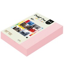 종이문화 프린트프로 칼라복사지 A4 80g No.23 코스모스핑크 500매