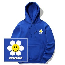 [국내 매장판] TRIPSHION SMALL DAISY PEACEFUL 후드티 - 블루 HOODIE BLUE 255201