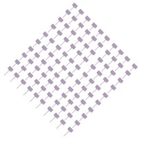 100 조각 T 모양 정원 레이블 야외 실내 마당 농장 분류 마커 과일 나무 묘목 식물 기호, 라이트 퍼플