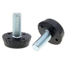 테이블 철제 다리 조정 가능한 발 책상 가구 나사 레벨링 글라이드 다리 18mm 베이스 M6 x 20/50 Pcs, 01 20pcs