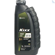 GS칼텍스 킥스파오 Kixx G1 PAO 5W20 5W30 5W40 1L 합성 가솔린 GDI 디젤 DPF LPG 엔진오일, 엔진오일 : Kixx PAO C3 5W-40 1L, 1개