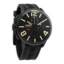 U-Boat Capsoil 크로노그래프 쿼츠 블랙 다이얼 남성용 시계