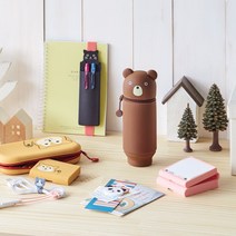 지투게더 푸니라보 스탠드 펜 케이스 (L) 파우치형 필통, bear
