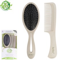 [So-Eco 쏘에코] 영국 비건 헤어 브러쉬 오리지널 Leaf 젠틀 콤 단품 &세트, 오리지널 & 콤 세트