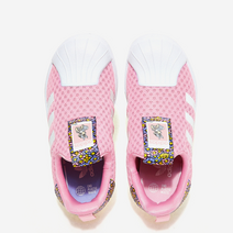 아디다스 슈퍼스타 칠드런 여아 핑크 여름 매쉬 메쉬 슈즈 초등학생 유치원생 가족 커플 운동화 편안한 가벼운 데일리 걸음마 보행기화 첫 신발 조카 백일 돌 선물