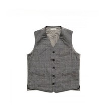 올드조 OLD JOE ARTISAN SACK VEST GLEN CHECK
